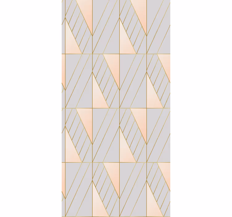 Papier peint moderne lignes géométriques décoratives - TenStickers