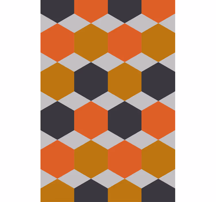 Papier peint moderne design à motifs hexagonaux - TenStickers
