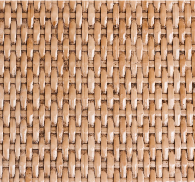 Papier peint salle de bain motif tissé naturel - TenStickers