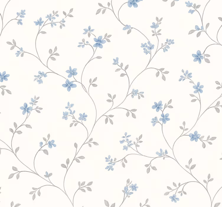 Papier peint chambre adulte sentier des prairies bleues - TenStickers