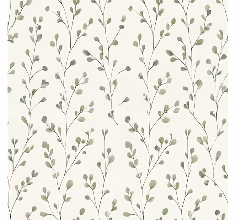 Papier peint salon fleurs délicates - TenStickers