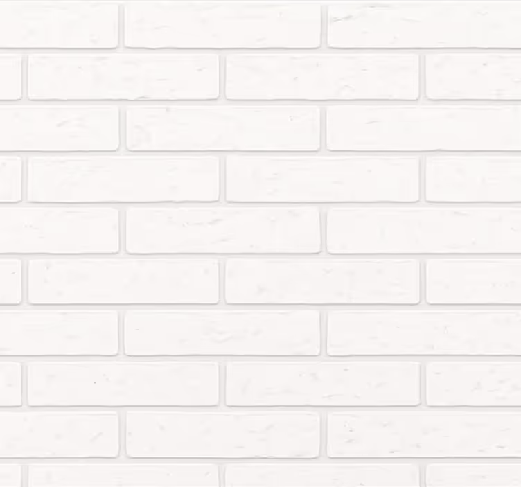 Papier peint salon briques blanches simples - TenStickers
