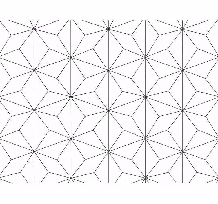 Papier peint salon hexagone abstrait - TenStickers