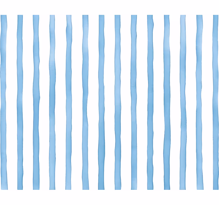 Papier peint ligne verticale rayures aquarelle bleues - TenStickers