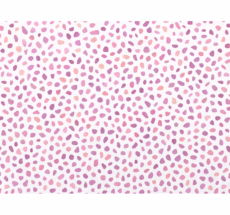 Papier peint abstrait terrazzo rose à motifs - TenStickers