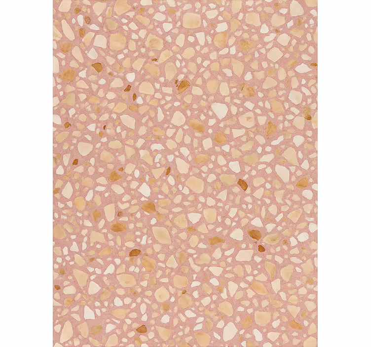 Papier peint imitation pierres rose terre terrazzo - TenStickers