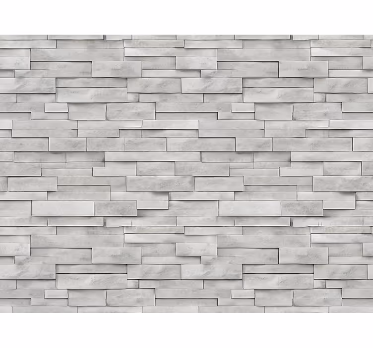 Papier peint imitation pierres pierre ardoise grise - TenStickers
