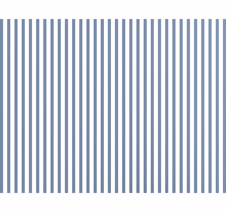 Papier peint salon rayures répétitives bleu et blanc - TenStickers