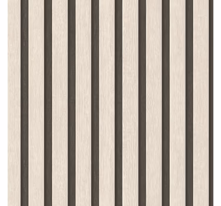 Papier peint salon bois beige et noir - TenStickers