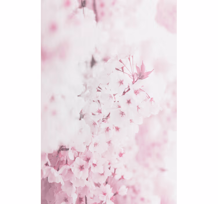 Papier peint floral fond de fleurs roses claires - TenStickers