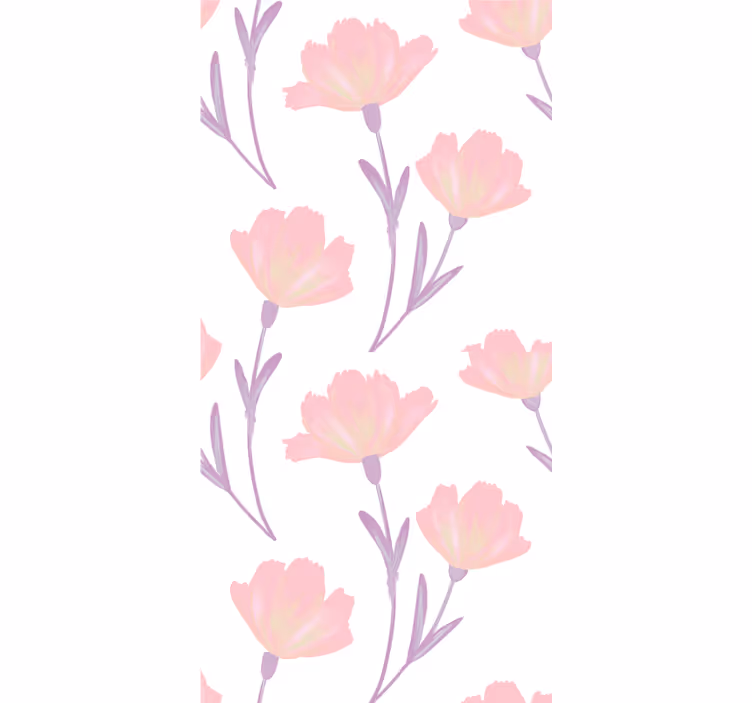 Papier peint floral thème de douces fleurs - TenStickers