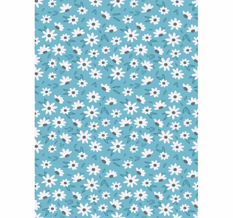 Papier peint fleurs style vintage chic - TenStickers