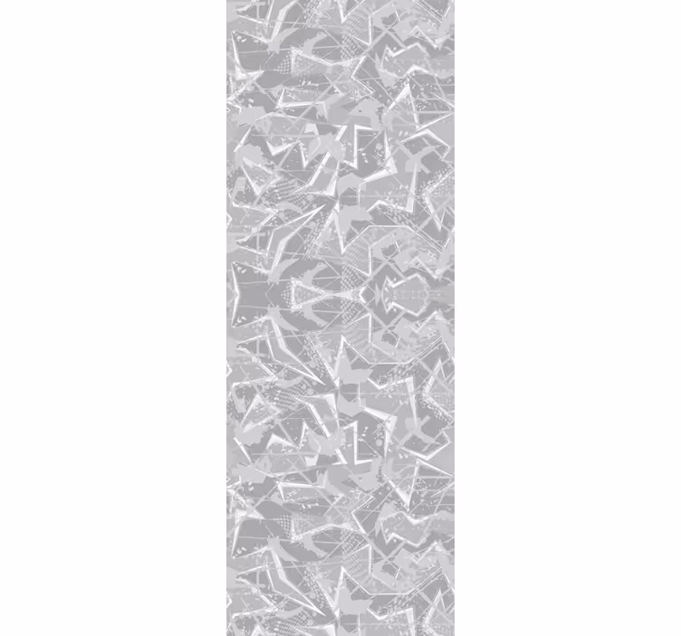 Papier peint chambre motifs fins gris années 80 - TenStickers