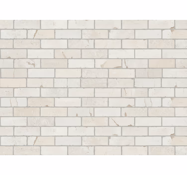 Papier peint industriel briques claires - TenStickers