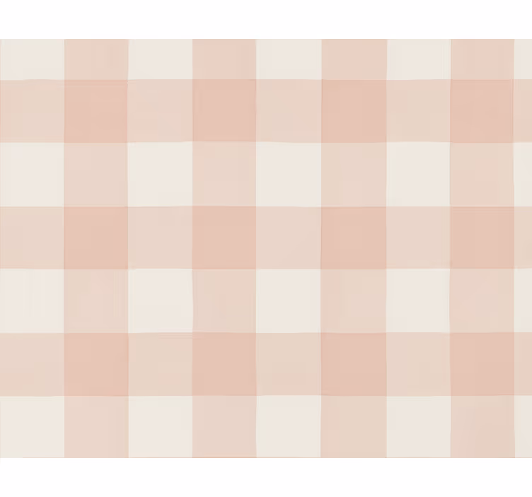 Papier peint carrés vichy rose poussiéreux - TenStickers
