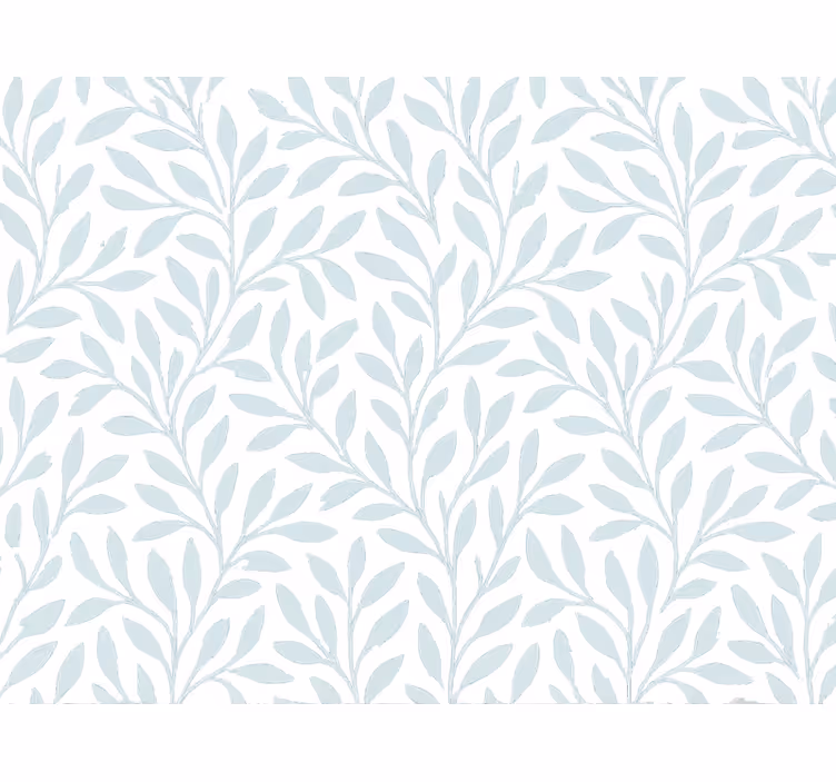 Papier peint feuilles bleu léger et aérien - TenStickers