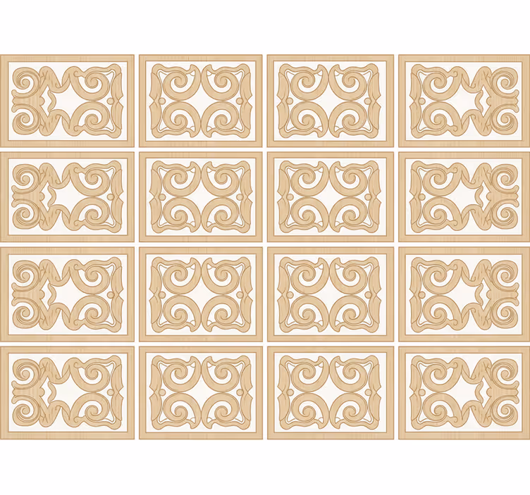 Papier peint bois motif plinthe design - TenStickers