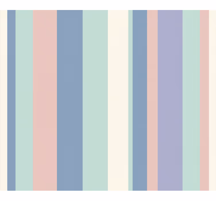 Papier peint ligne verticale rayures pastel douces - TenStickers