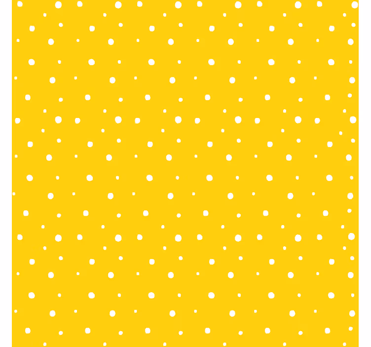 Papier peint jaune motif cercles - TenStickers