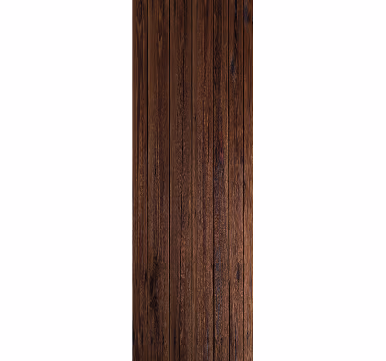 Papier peint marron planches en bois rustiques foncées - TenStickers