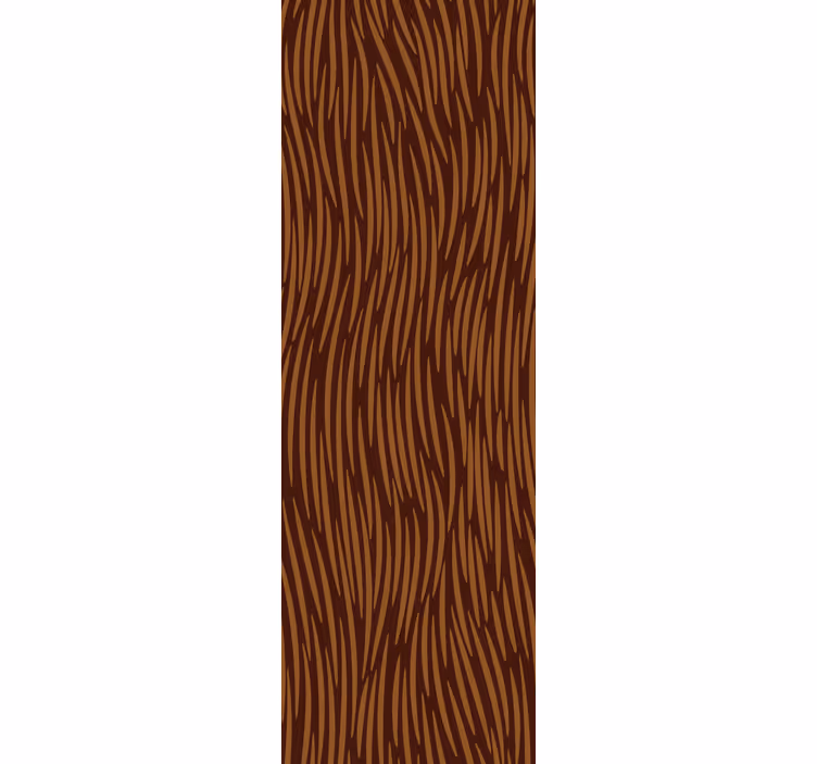 Papier peint marron motif collage de personnages poilus - TenStickers