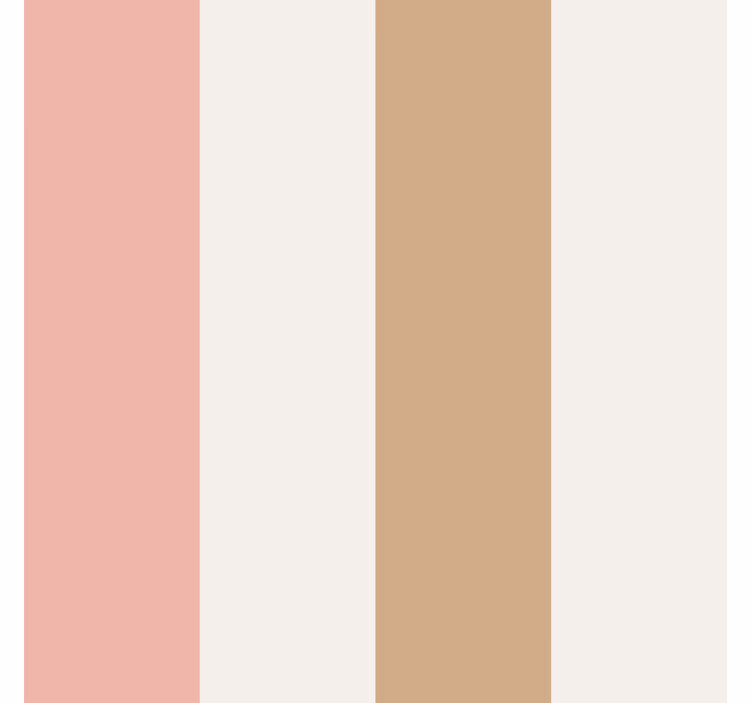 Papier peint ligne verticale pastel rose et marron - TenStickers