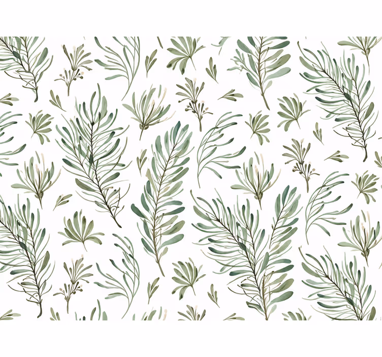 Papier peint paysage motif flore et faune - TenStickers
