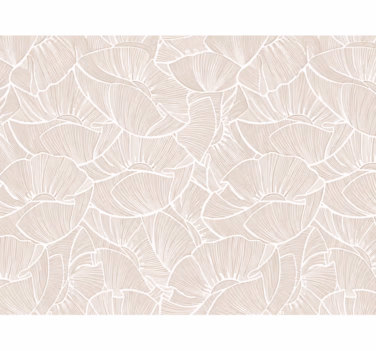 Papier peint chambre bébé motif coquelicot - TenStickers