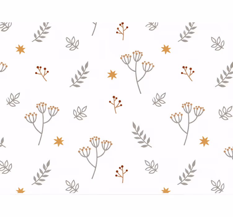 Papier peint chambre bébé motif branches d'arbre - TenStickers
