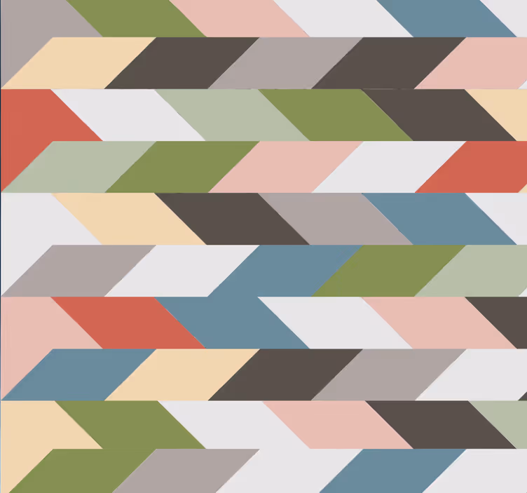 Papier peint géométrique moderne - TenStickers