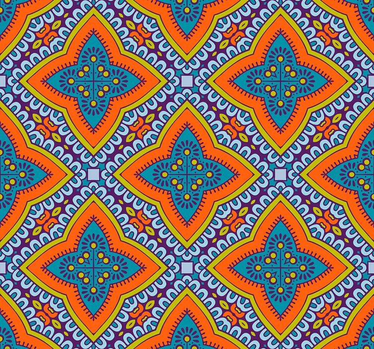 Papier peint géometrique décor à motifs géométriques - TenStickers