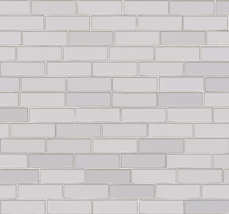 Papier peint brique blanche - TenStickers