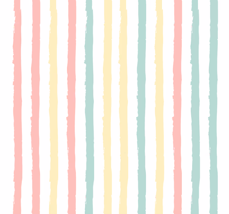 Papier peint rayures Bandes pastel irrégulières - TenStickers