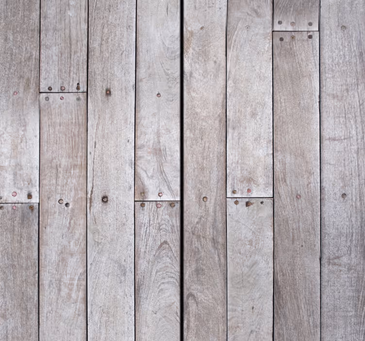 Papier peint à rayures bois gris - TenStickers