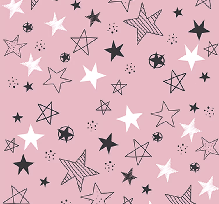 Papier peint étoiles ambiance chambre étoilée - TenStickers