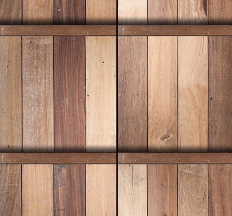 Papier peint bois texture de planches rustique - TenStickers