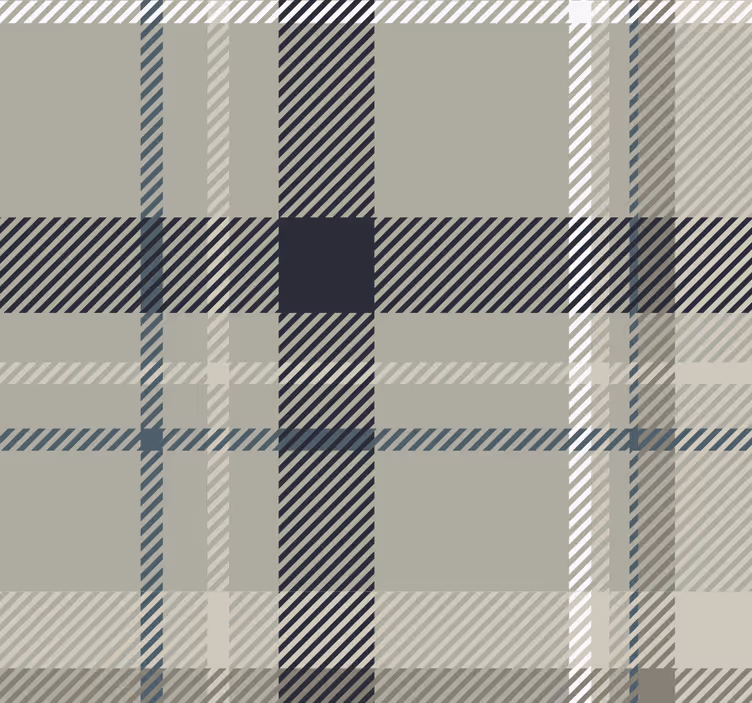 Papier peint motif tartan vert urbain - TenStickers