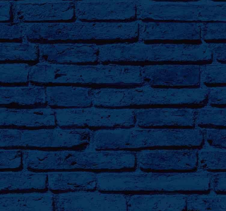 Papier peint brique motif bleu marine - TenStickers