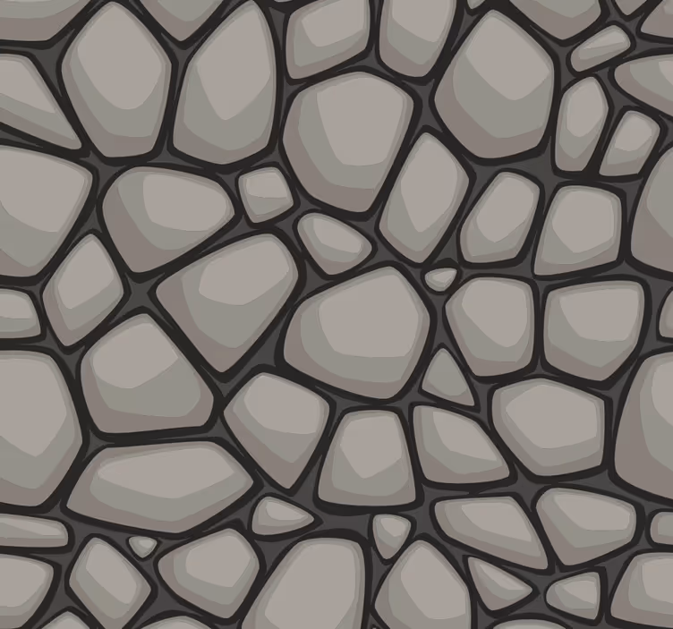 Papier peint motif Pierres Grises - TenStickers