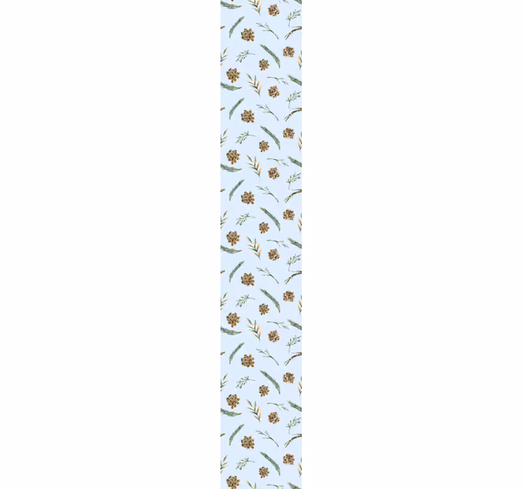 Papier peint floral imprimé botanique doux - TenStickers