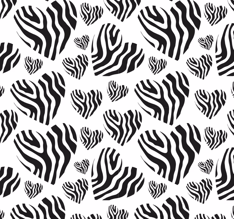 Papier peint salon motif zèbre simplicité - TenStickers