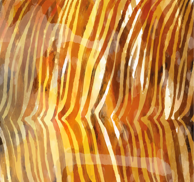 Papier peint zèbre lignes organiques abstraites - TenStickers