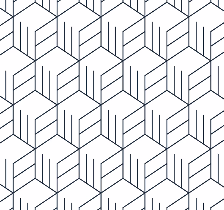 Papier peint géometrique motif de lignes géométriques - TenStickers