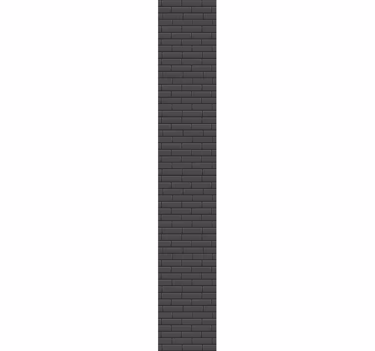 Papier peint brique texture noire élégante - TenStickers
