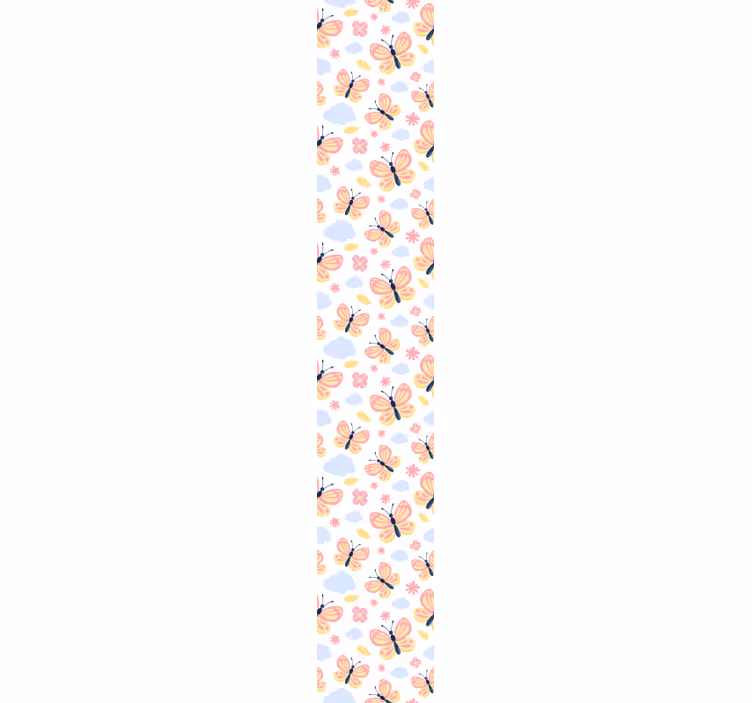Papier peint papillon motifs de nuages de papillons - TenStickers