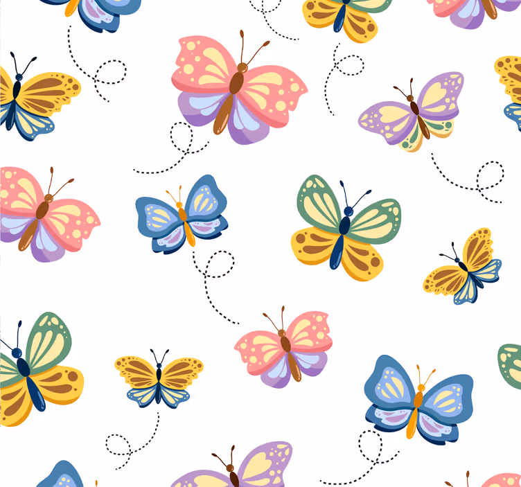 Papier peint papillon motif papillon - TenStickers
