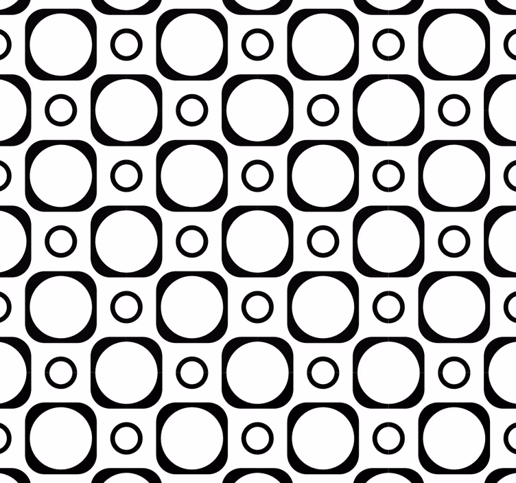 Papier peint géometrique géométrie circulaire - TenStickers