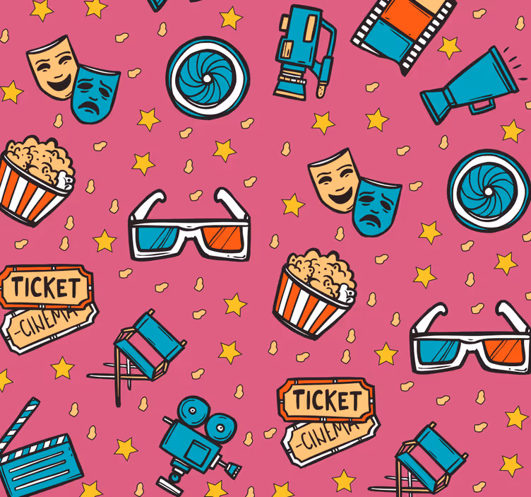 Papier peint noel éclat cinématographique - TenStickers