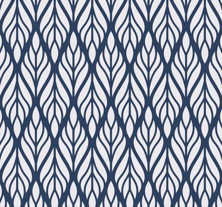 Papier peint design Ornement bleu gris glamour - TenStickers