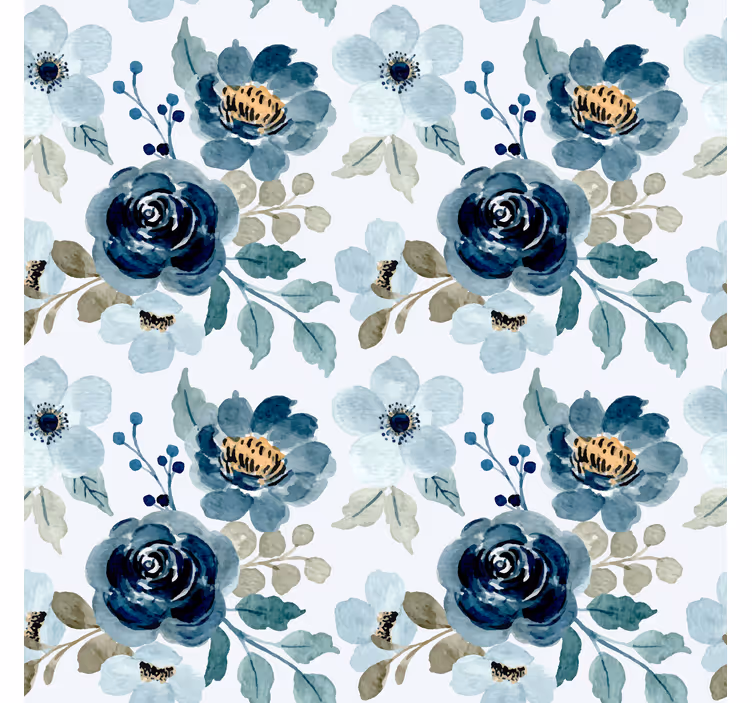 Papier peint floral motif bouquet floral - TenStickers